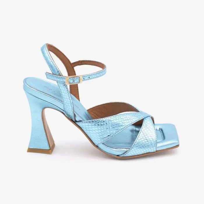 ngel Alarcn Metallized Shoes Woman MAGDA 8211 Metallized Print Snake Leather Ankle Strap Sandal ngel Alarcn Metallized Shoes Woman MAGDA 8211 Metallized Print Snake Leather Ankle Strap Sandal