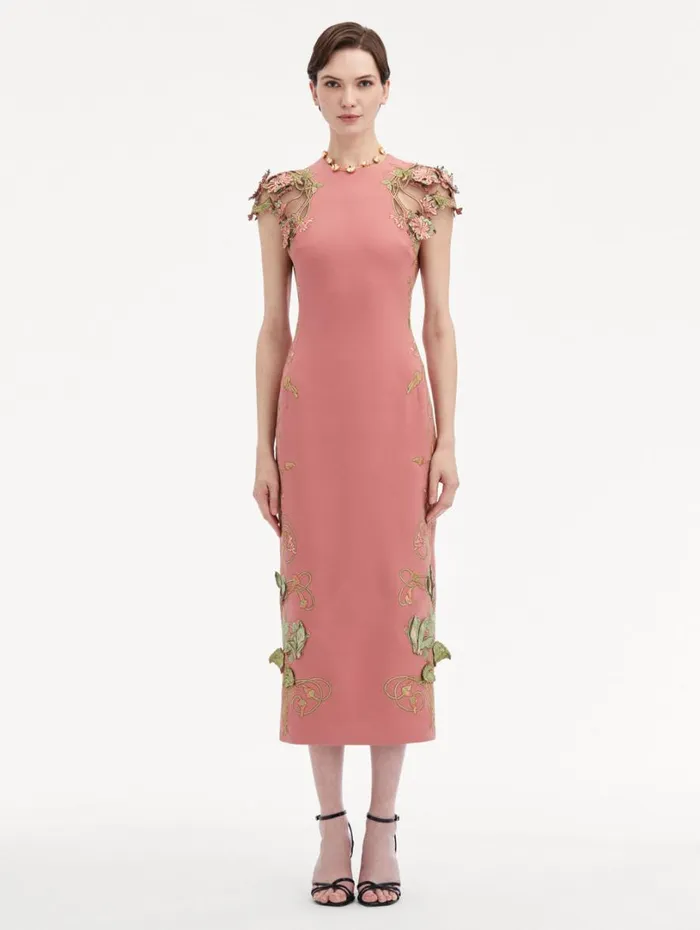 Oscar De La Renta Art Nouveau Pencil Dress Rouge Women Dresses Oscar De La Renta Art Nouveau Pencil Dress Rouge Women Dresses
