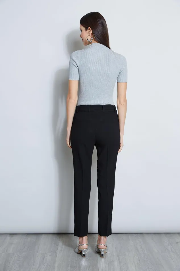 Outlet 8211 Women Bottoms Elie Tahari Slim Sash Pant Black