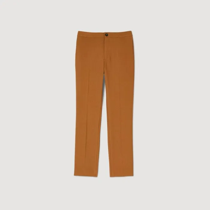 Pants and Shorts Men SANDRO Jersey Pants Caramel Pants and Shorts Men SANDRO Jersey Pants Caramel