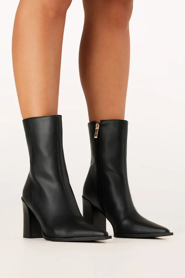 petalandpup Boots Women Lauryn Booties 8211 Black Black