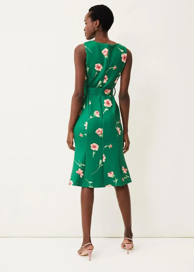 Phase Eight Anais Scuba Dress Jade Women Dresses