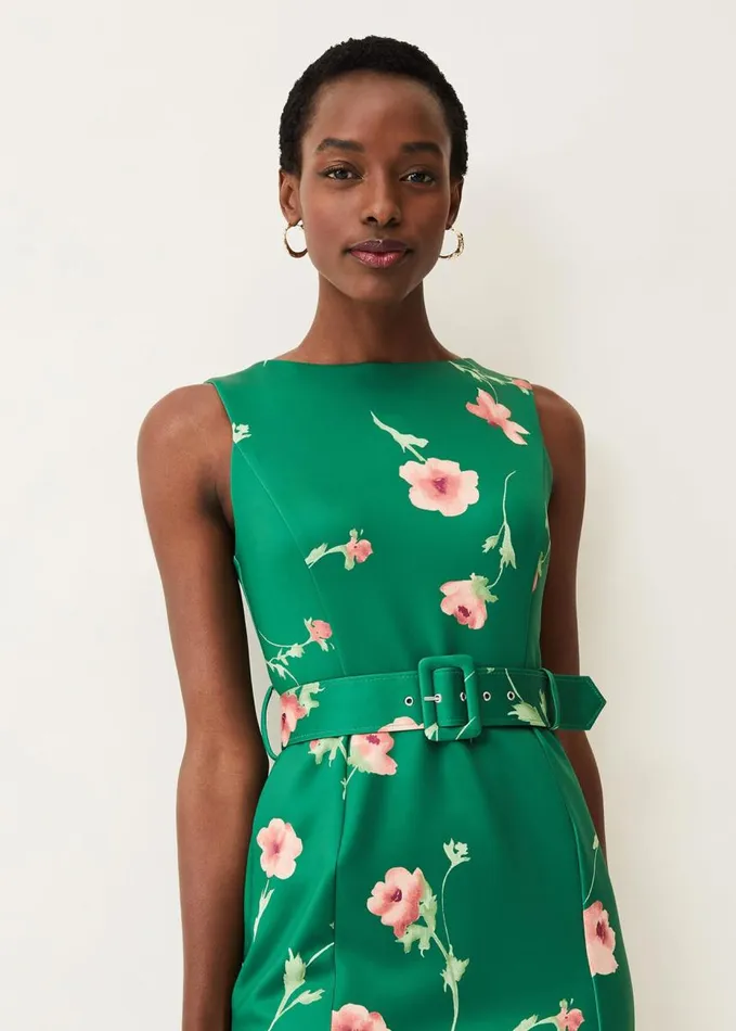 Phase Eight Anais Scuba Dress Jade Women Dresses
