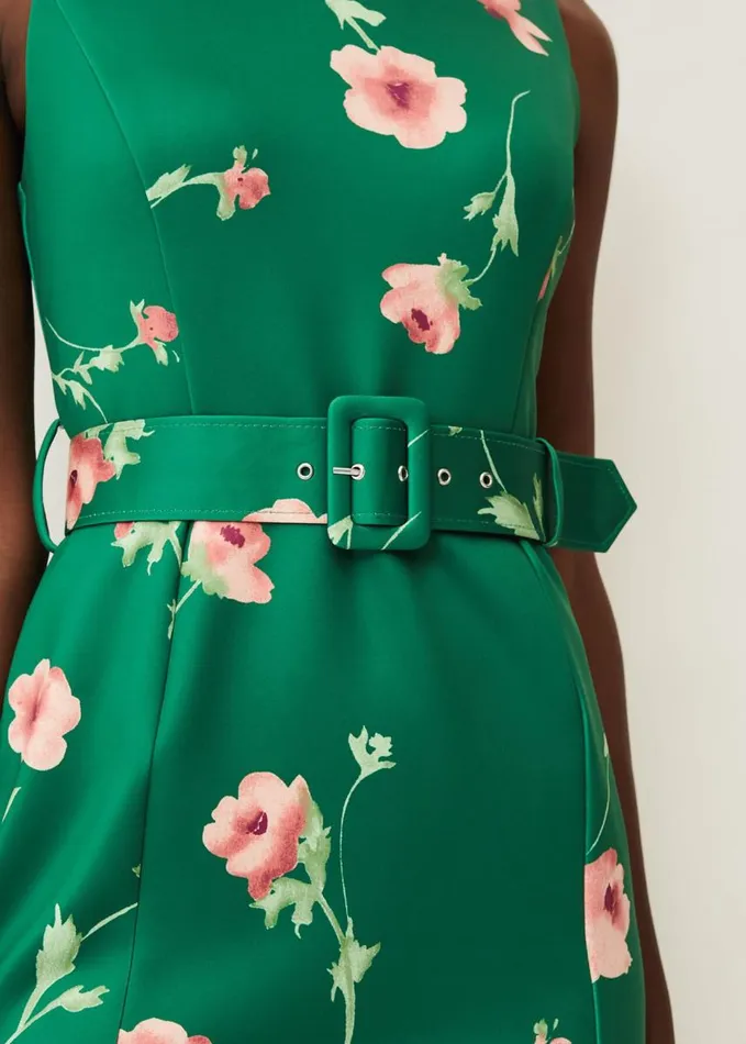 Phase Eight Anais Scuba Dress Jade Women Dresses