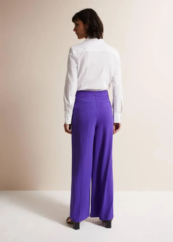 Phase Eight Azylnn Purple Wide Leg Trousers Purple Women Trousers