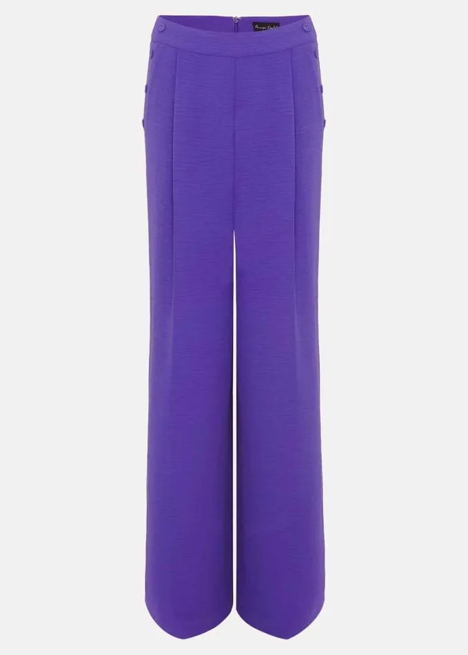 Phase Eight Azylnn Purple Wide Leg Trousers Purple Women Trousers