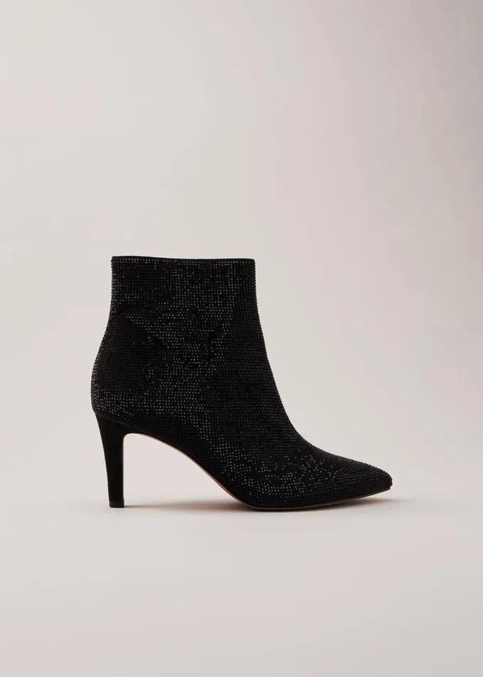 Phase Eight Black Sparkly Boots Black Women Boots