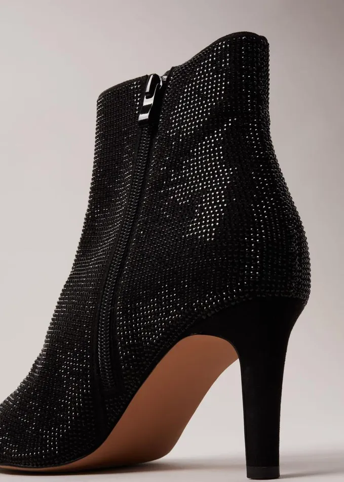 Phase Eight Black Sparkly Boots Black Women Boots