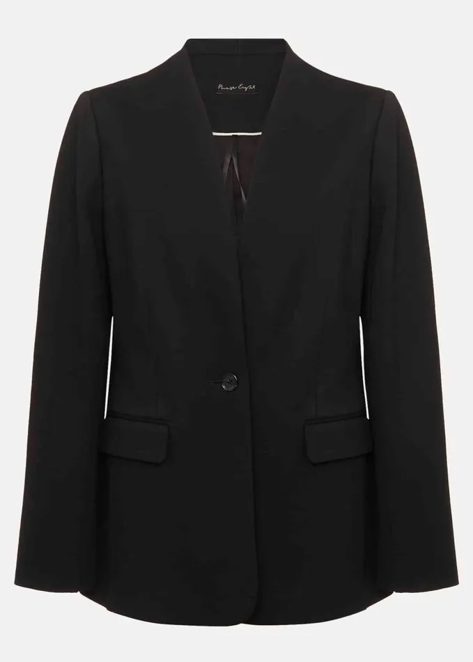 Phase Eight Devin Black Ponte Blazer Black Women Jackets