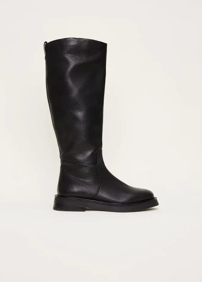 Phase Eight Flat Knee High Boot Black Women Boots