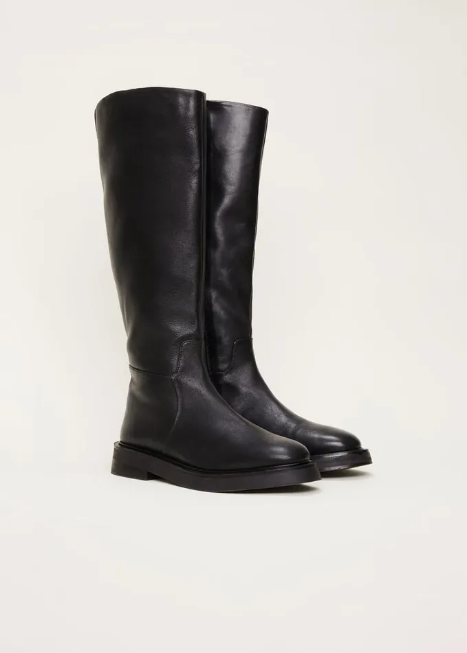 Phase Eight Flat Knee High Boot Black Women Boots