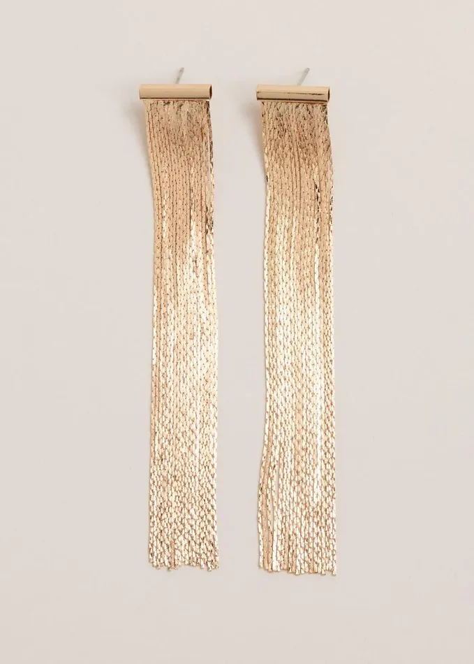 Phase Eight Gold Shoulder Duster Drop Earring Gold Women Jewellery