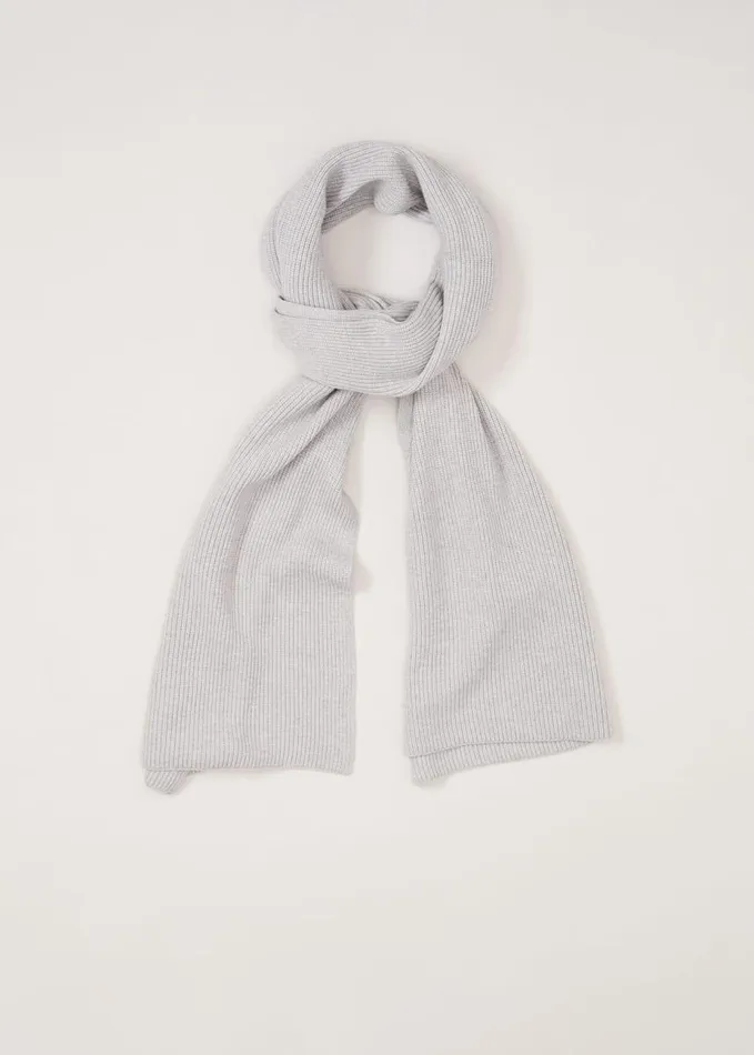 Phase Eight Grey Ribbed Oversized Scarf Grey Women Scarves