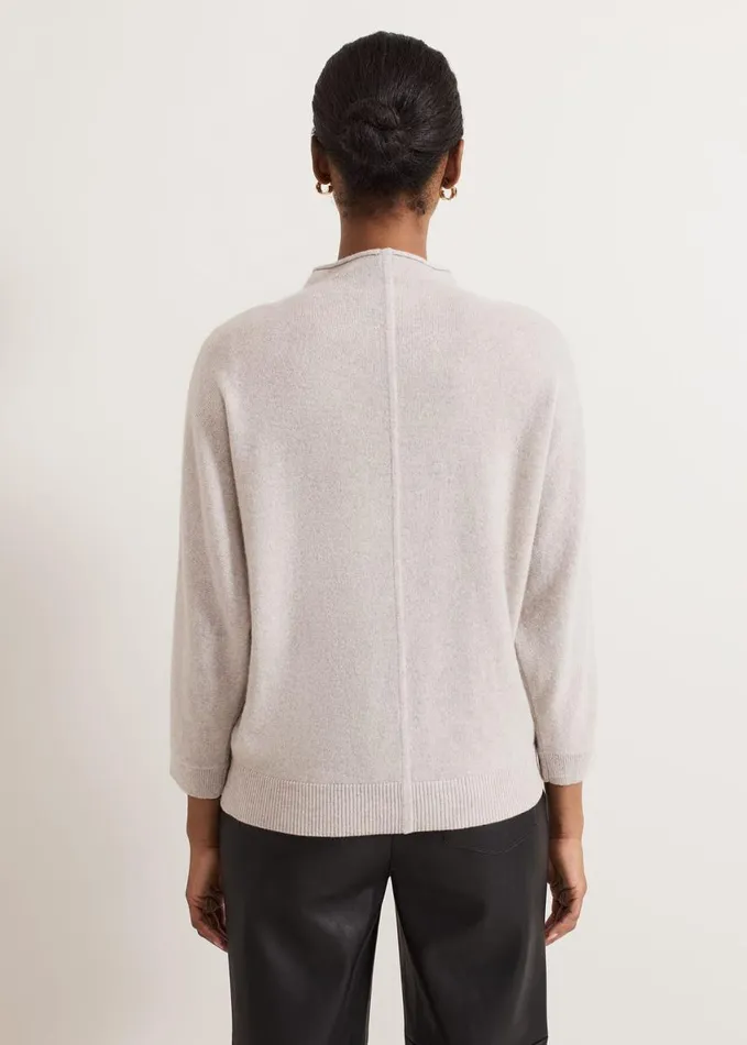 Phase Eight Layla Cashmere Jumper Pale Grey Women Knitwear