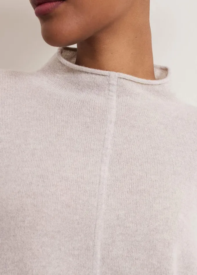 Phase Eight Layla Cashmere Jumper Pale Grey Women Knitwear
