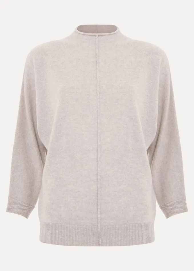 Phase Eight Layla Cashmere Jumper Pale Grey Women Knitwear