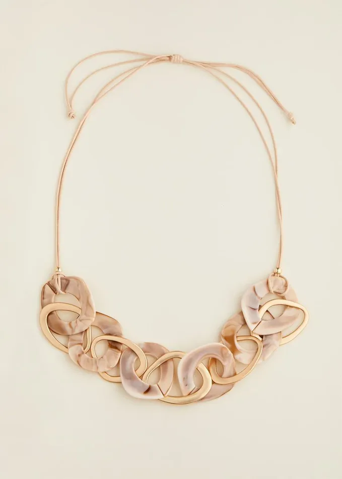 Phase Eight Maxi Resin Necklace Neutral Women Jewellery