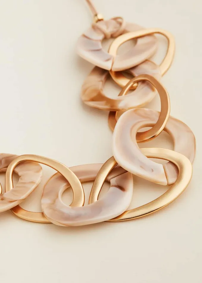 Phase Eight Maxi Resin Necklace Neutral Women Jewellery