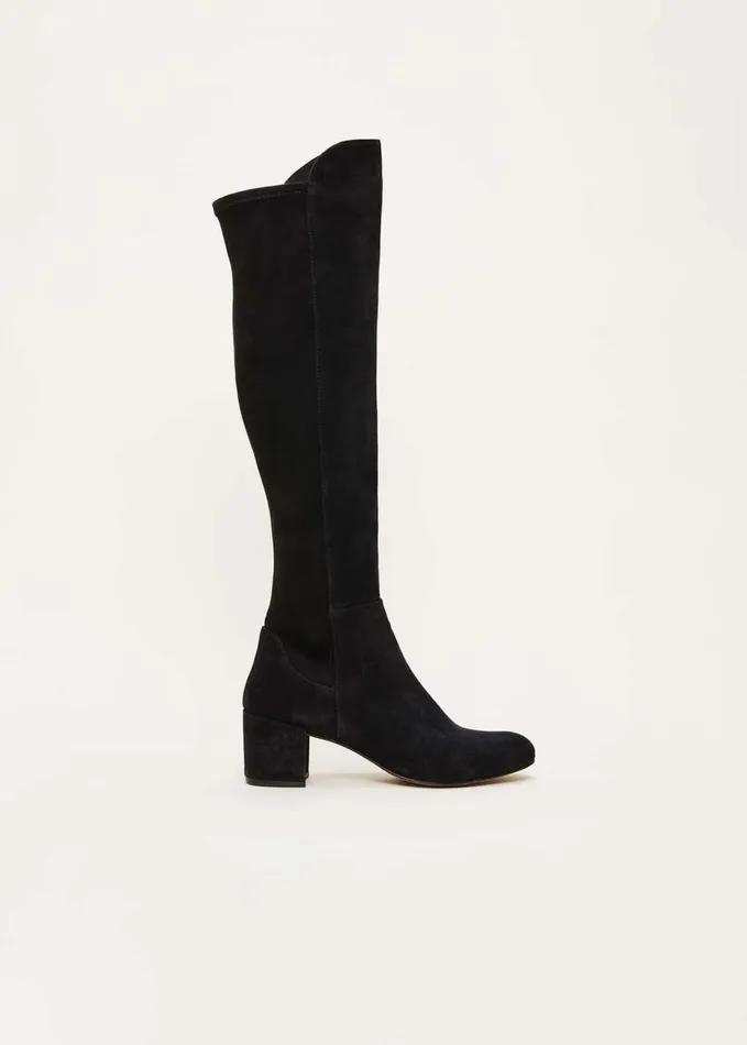 Phase Eight Milly Knee High Boots Black Women Boots