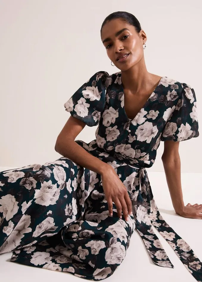 Phase Eight Myron Floral Wide Leg Jumpsuit Multicoloured Women Dresses