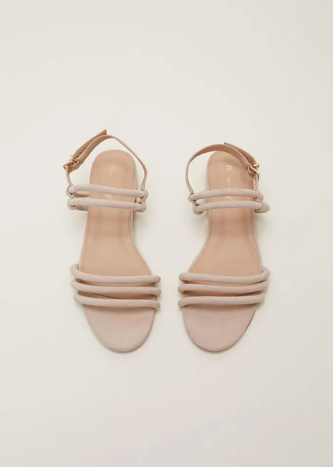 Phase Eight Suede Sandals Neutral Women Flats