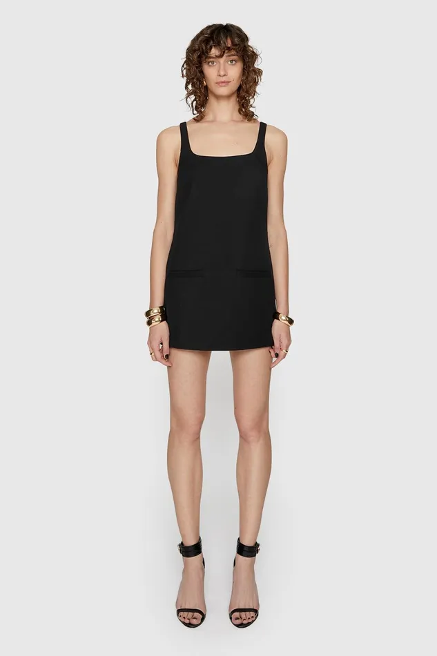 Rebecca Minkoff Carter Mini Dress Black Women Dresses