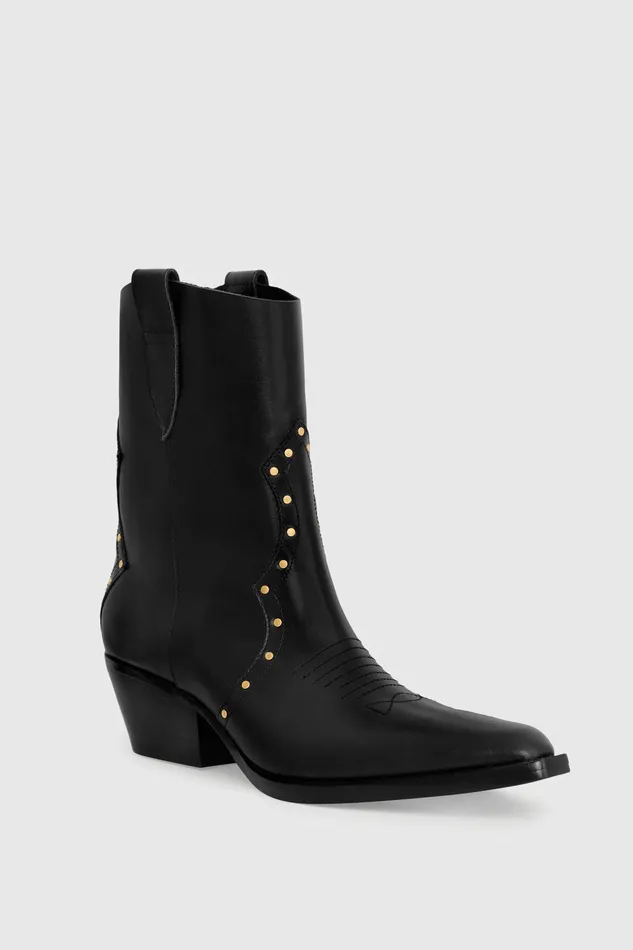 Rebecca Minkoff Cowboy Bootie With Studs Black Women