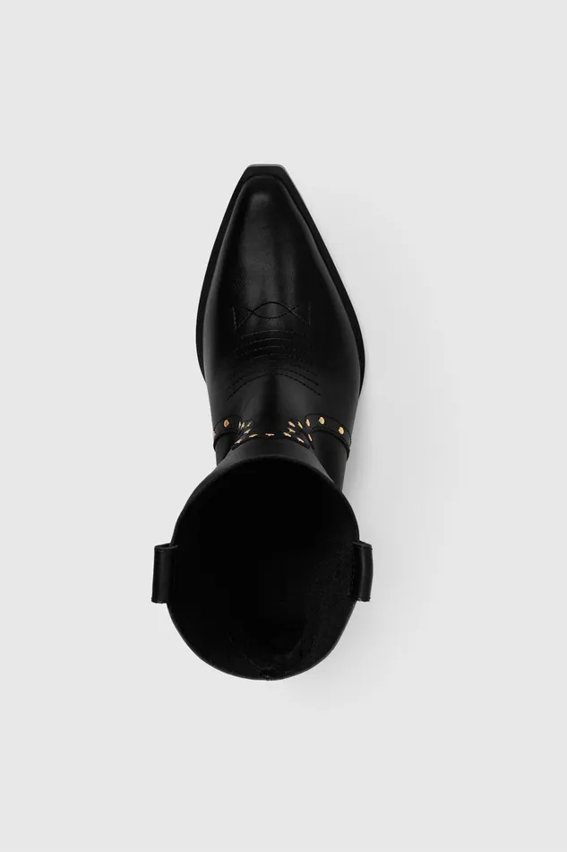 Rebecca Minkoff Cowboy Bootie With Studs Black Women