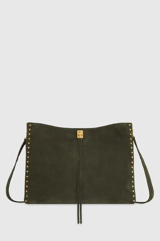 Rebecca Minkoff Darren Large Shoulder Bag Moss Women Shoulder Bags