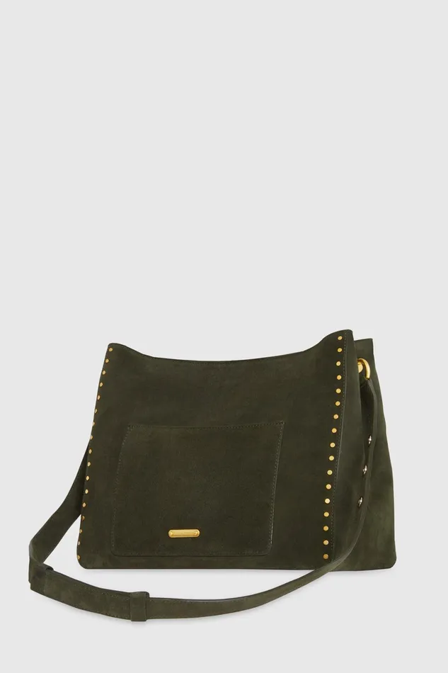 Rebecca Minkoff Darren Large Shoulder Bag Moss Women Shoulder Bags