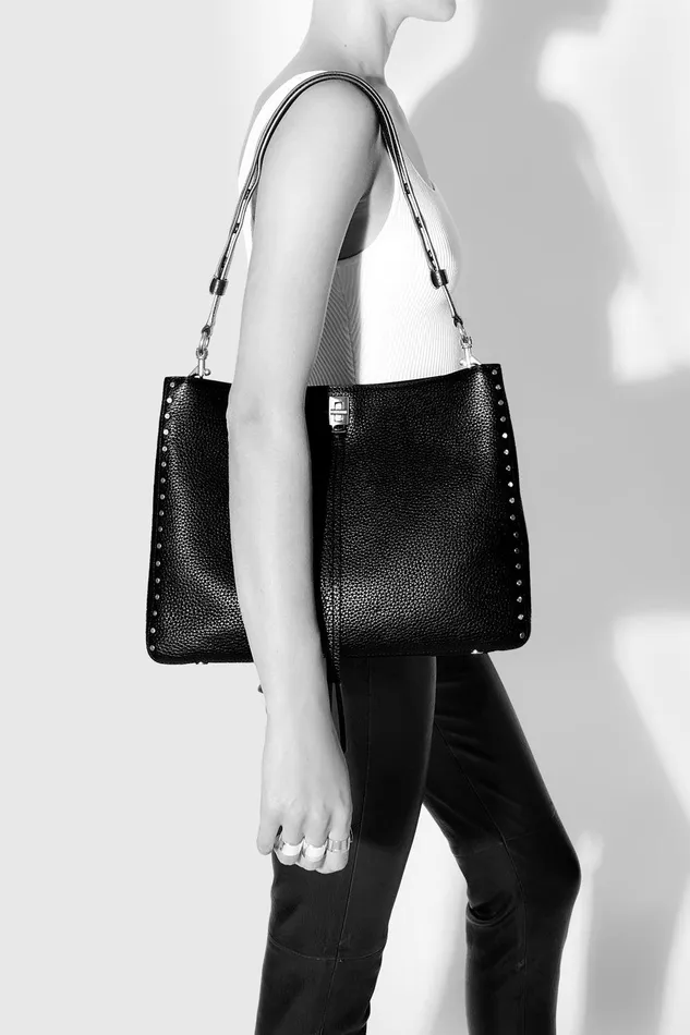 Rebecca Minkoff Darren Large Shoulder Bag Moss Women Shoulder Bags