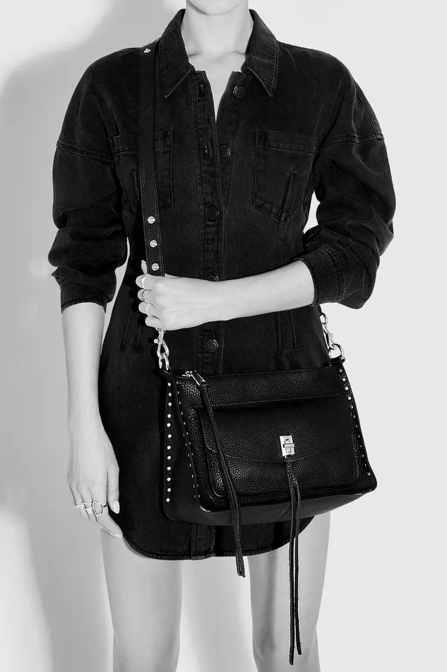 Rebecca Minkoff Darren Signature Shoulder Bag Black Women Crossbody Bags