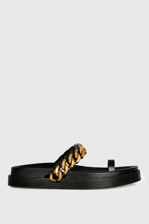 Rebecca Minkoff Edie Chain Sandal Black Women