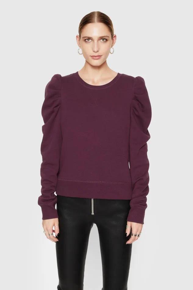 Rebecca Minkoff Janine Sweatshirt Garnet Women Sweaters and Sweatshirts