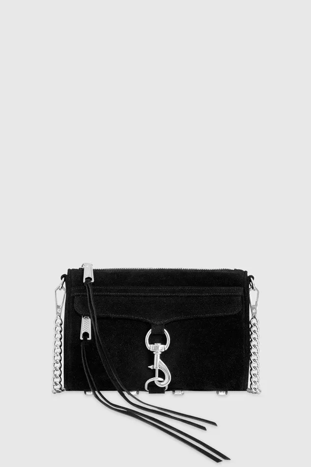 Rebecca Minkoff Mini MAC Blacksilver Women Crossbody Bags