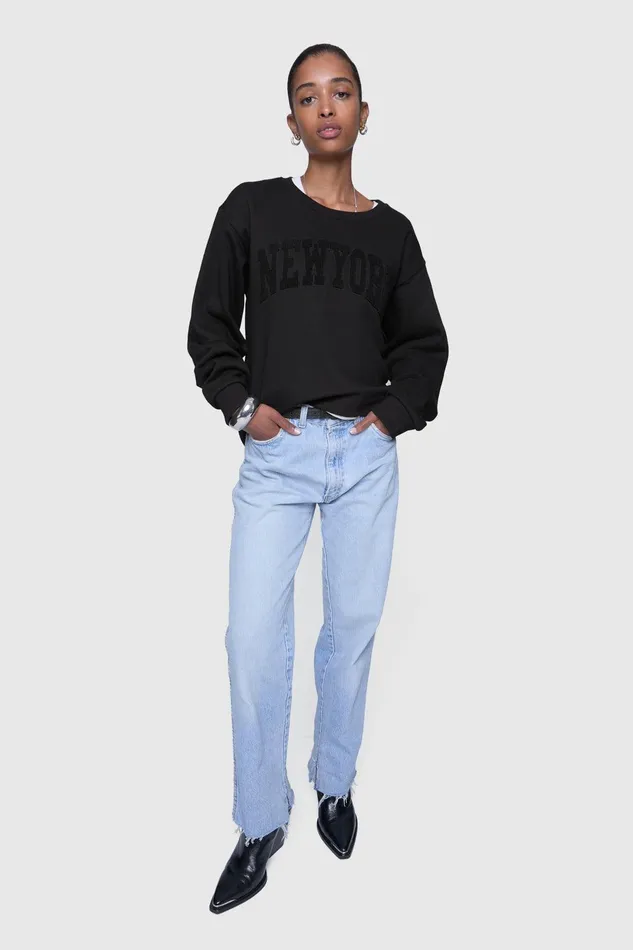 Rebecca Minkoff New York Sweatshirt Black Women Sweaters and Sweatshirts
