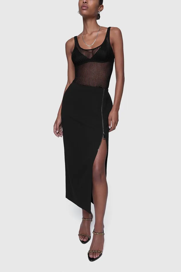 Rebecca Minkoff Odette Pencil Skirt Black Women Bottoms