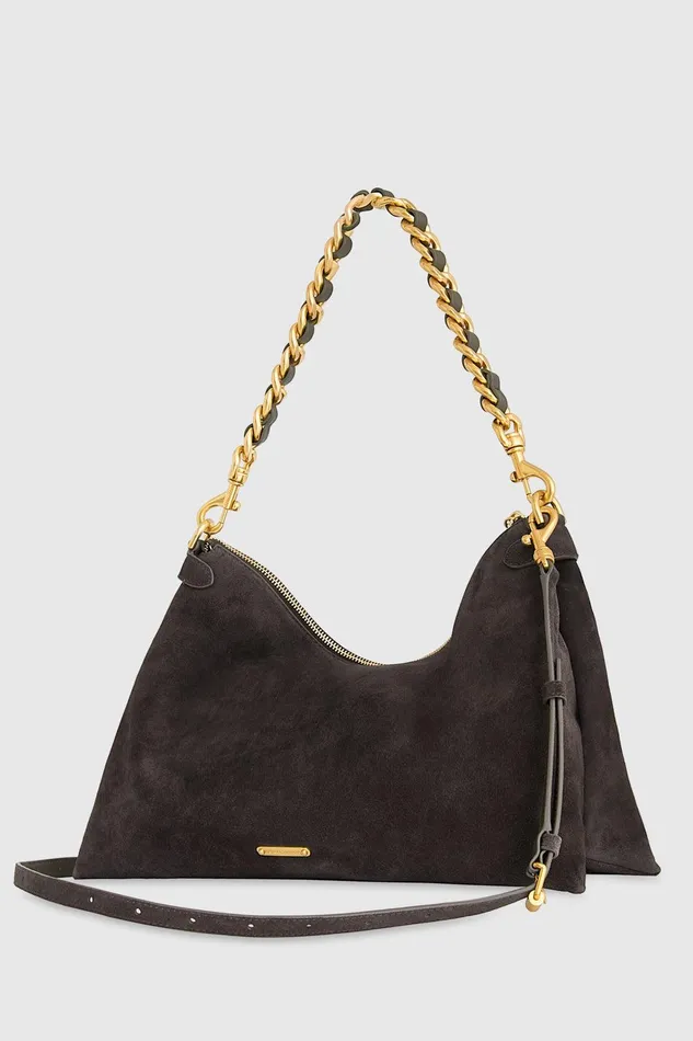 Rebecca Minkoff Stevie Shoulder Bag Dk Brandy Women Shoulder Bags