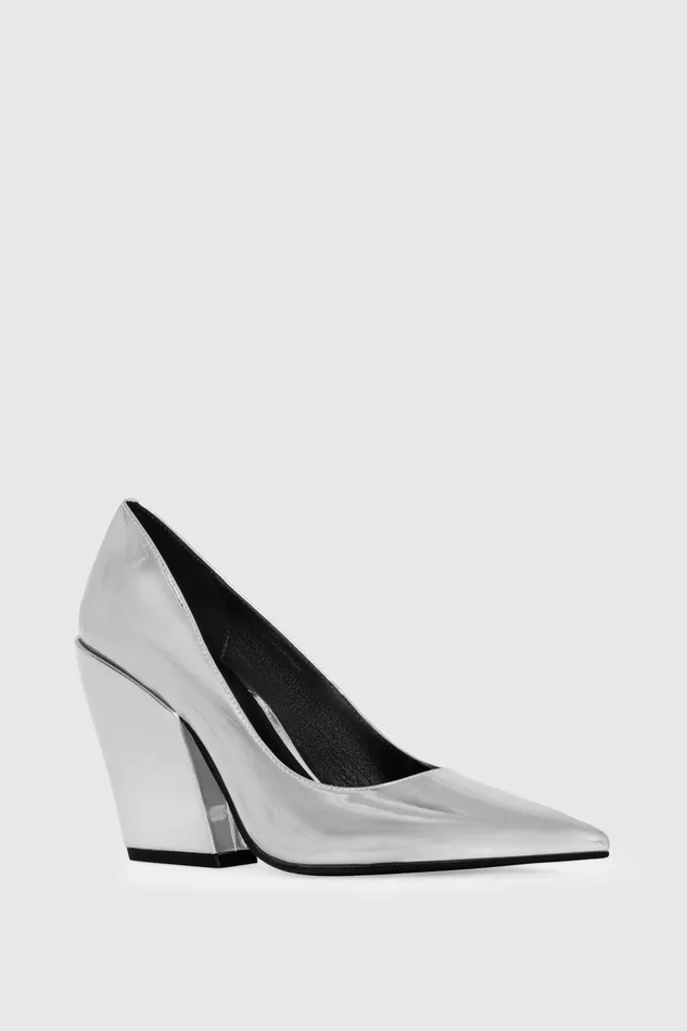 Rebecca Minkoff West Pump Silver Women