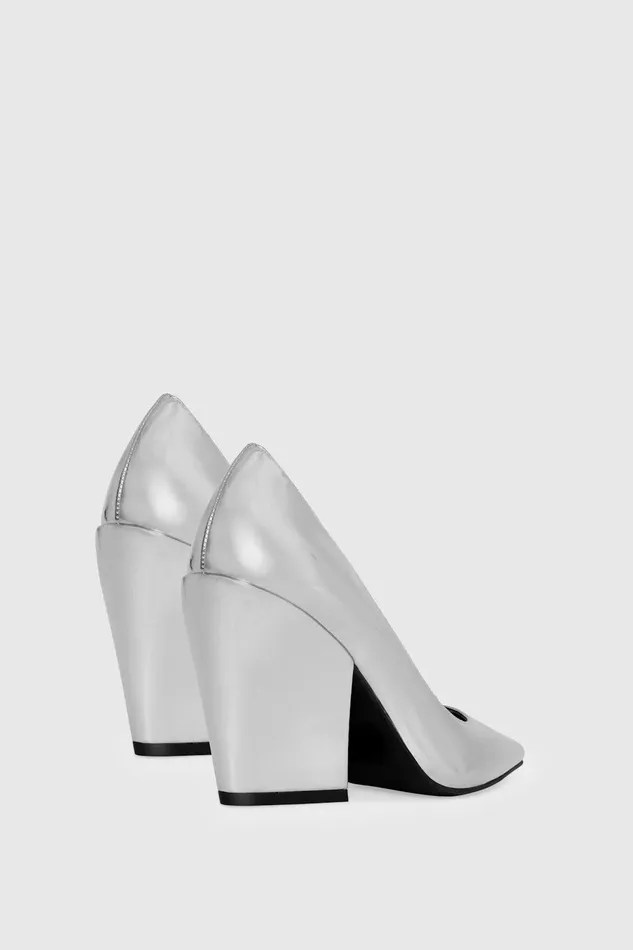 Rebecca Minkoff West Pump Silver Women