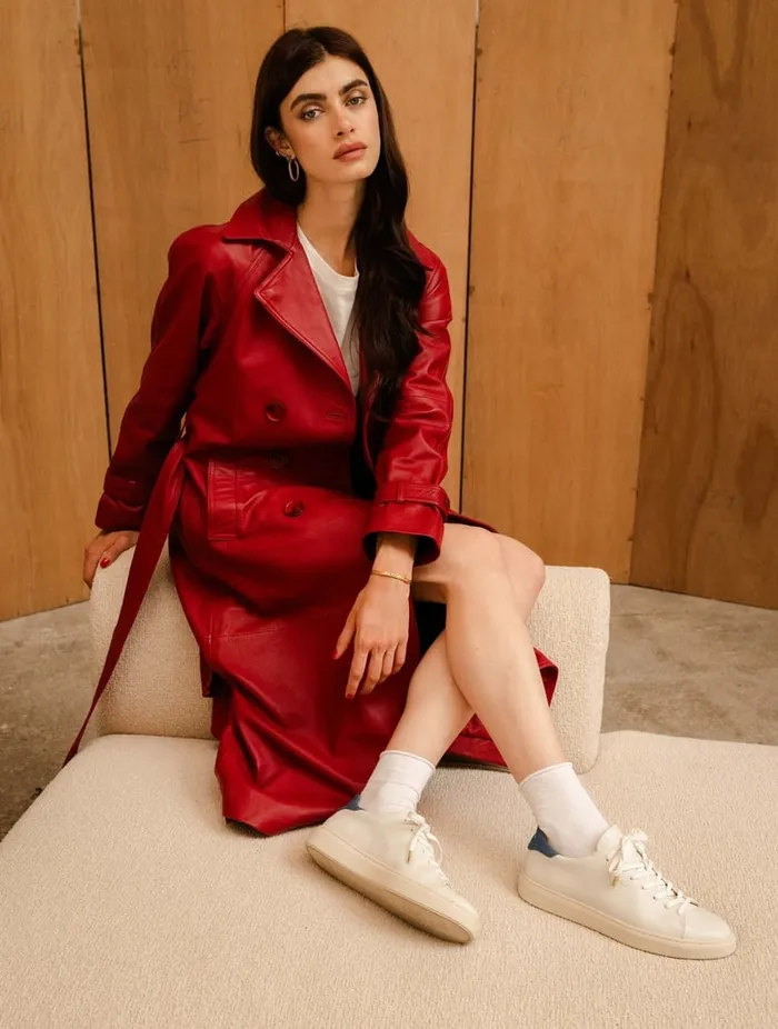 Sanna Off White and Stone Denim Women Bobbies Sneakers Sanna Off White and Stone Denim Women Bobbies Sneakers