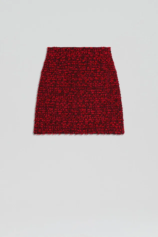 Scanlan Theodore BOUCLE MINI RED Women Skirts Scanlan Theodore BOUCLE MINI RED Women Skirts