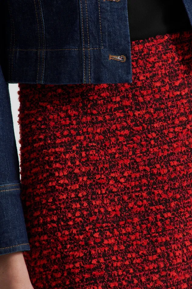 Scanlan Theodore BOUCLE MINI RED Women Skirts Scanlan Theodore BOUCLE MINI RED Women Skirts