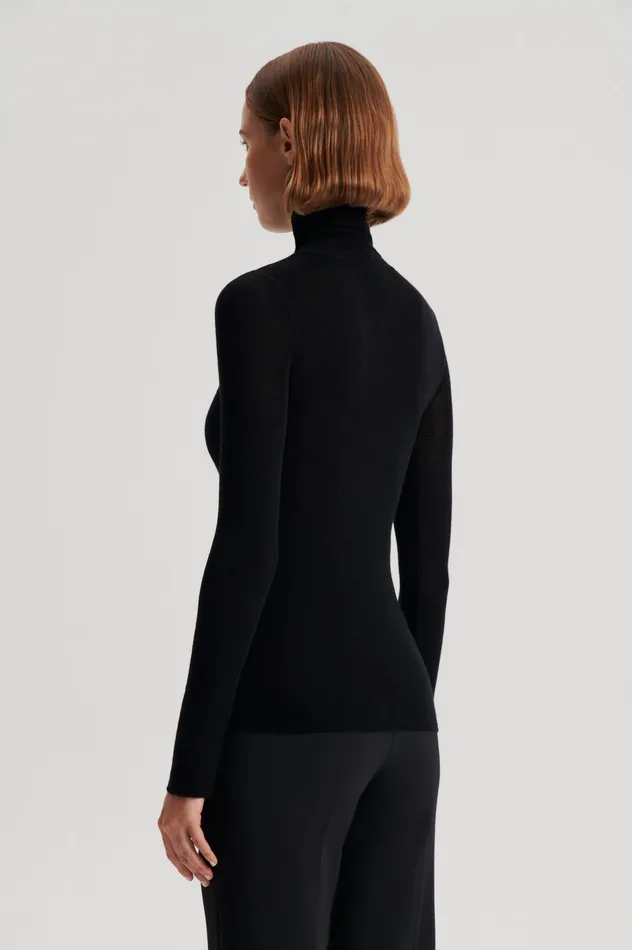 Scanlan Theodore Sweaters Women BABYWOOL POLO BLACK ALL ONLINE Scanlan Theodore Sweaters Women BABYWOOL POLO BLACK ALL ONLINE