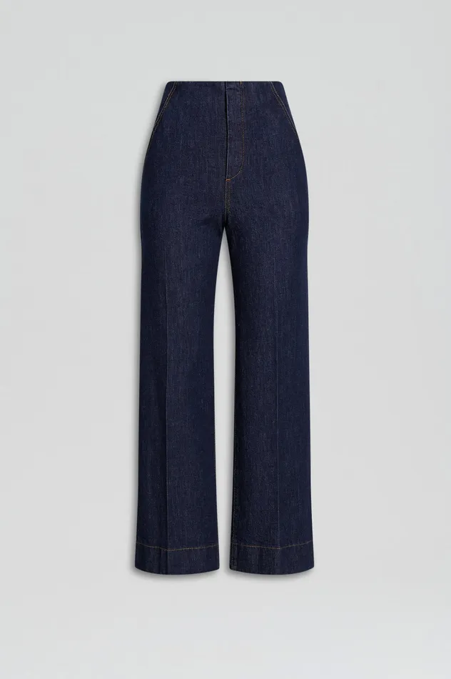 Scanlan Theodore Trousers Women DENIM CROPPED JEAN INDIGOB Scanlan Theodore Trousers Women DENIM CROPPED JEAN INDIGOB