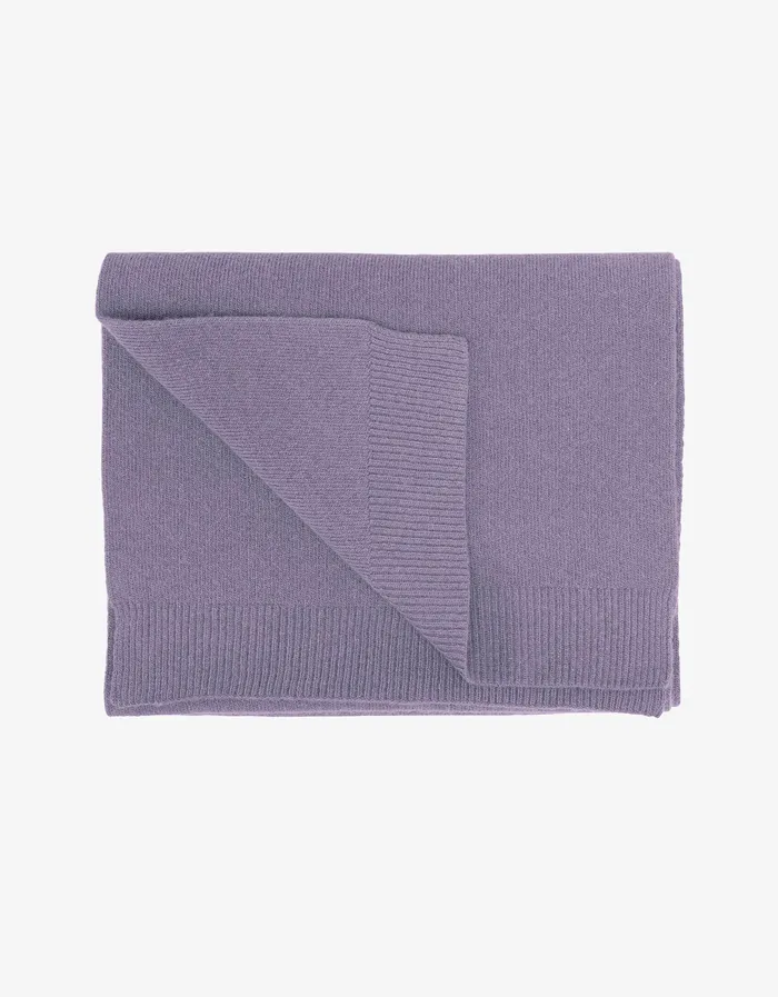 Scarves Colorfulstandard Men Merino Wool Scarf 8211 Purple Haze