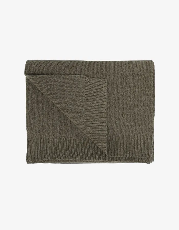 Scarves Women Merino Wool Scarf 8211 Dusty Olive Colorfulstandard