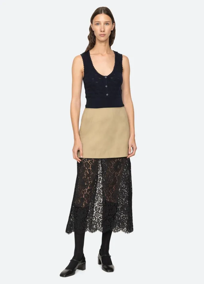 Sea New York Bottoms Women Belle Skirt Khaki Sea New York Bottoms Women Belle Skirt Khaki