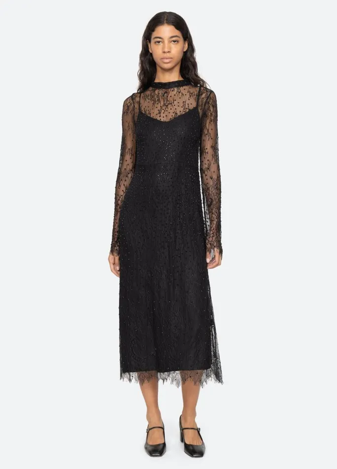 Sea New York Dresses Women Seraphina LS Dress Black Sea New York Dresses Women Seraphina LS Dress Black