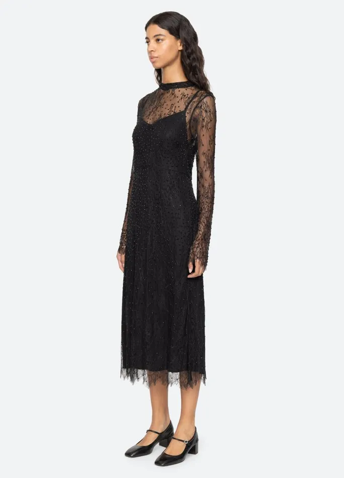 Sea New York Dresses Women Seraphina LS Dress Black Sea New York Dresses Women Seraphina LS Dress Black